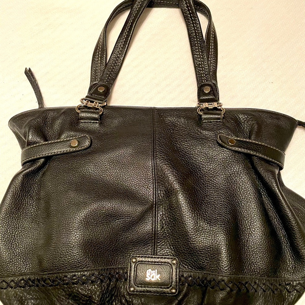 The Sak black leather handbag